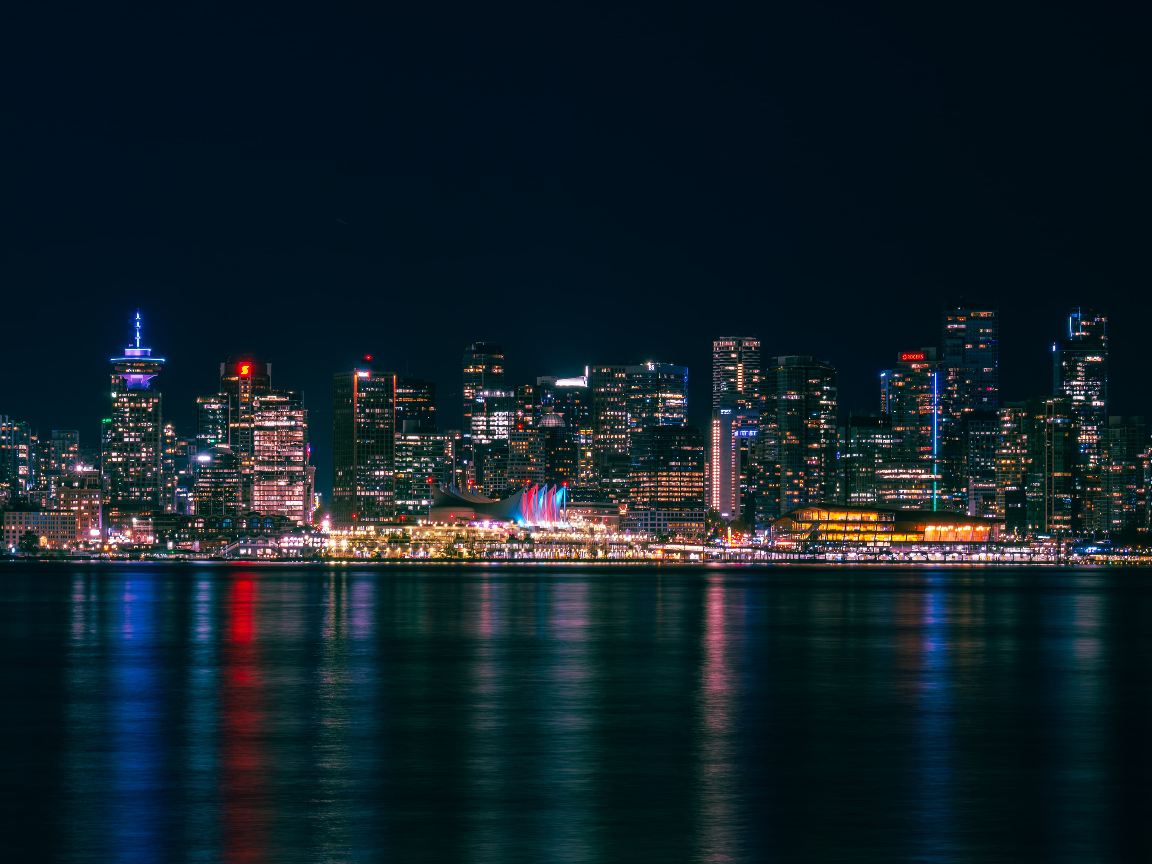 Cyberpunk skyline