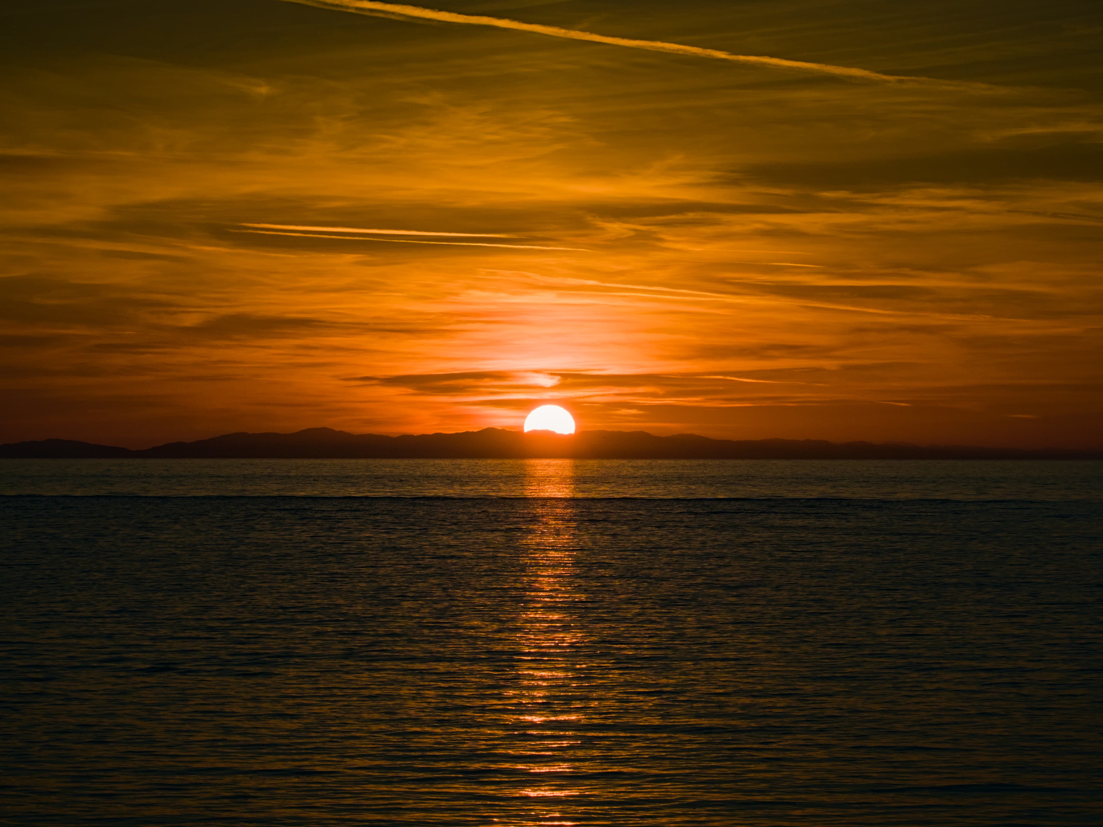 Warm Iona sunset