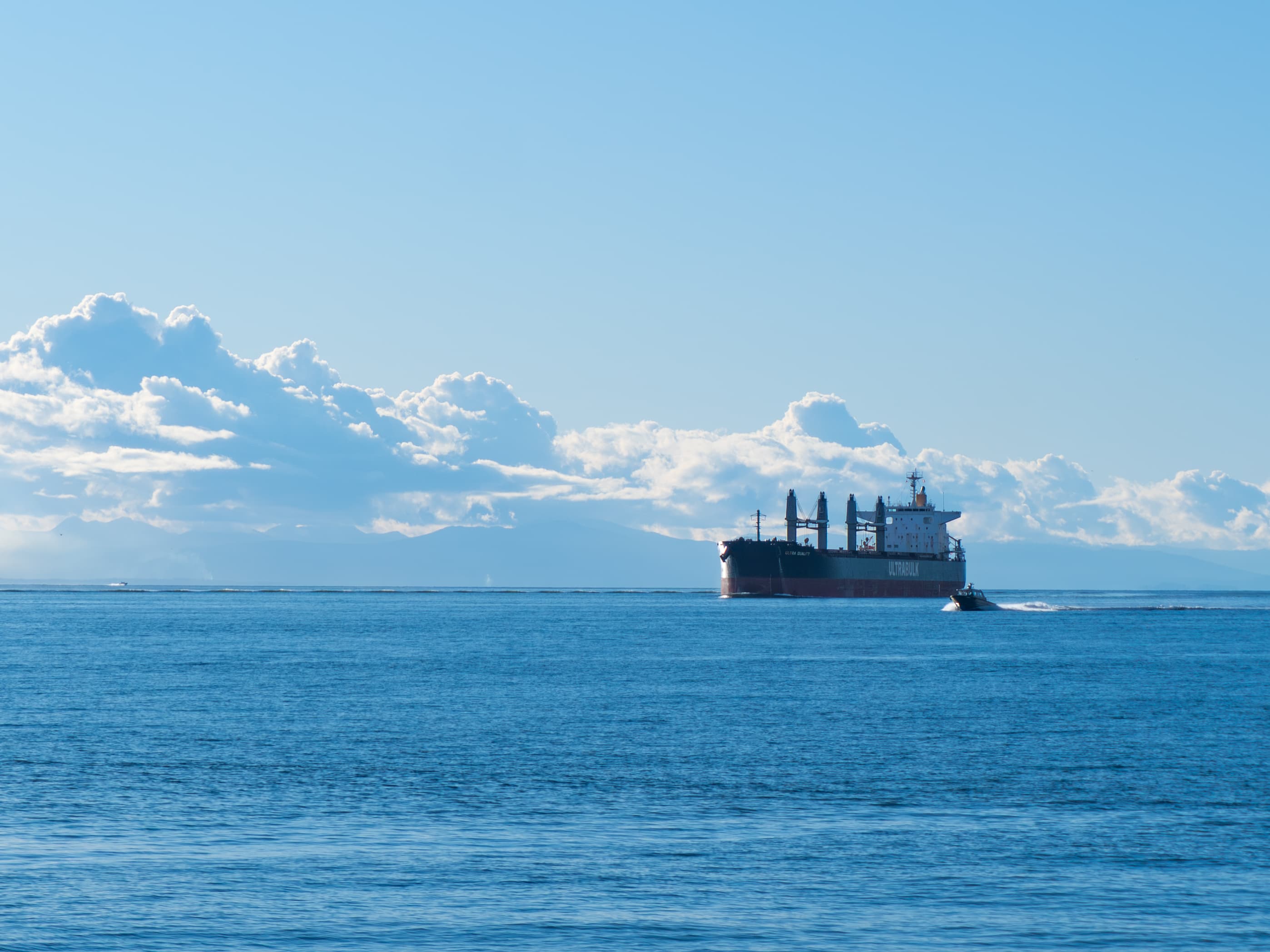 Cloud mountain at sea